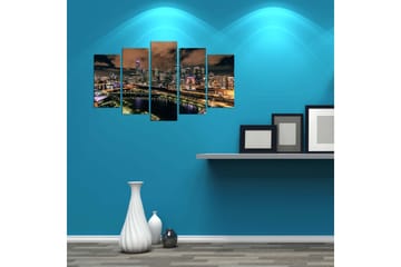 Dekorativ MDF-målning 5 Delar - Flerfärgad - Inredning - Tavlor & posters - Canvastavla