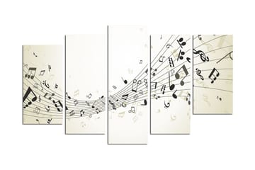 Dekorativ MDF-målning 5 Delar - Flerfärgad - Inredning - Tavlor & posters - Canvastavla