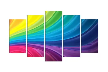 Dekorativ MDF-målning 5 Delar - Flerfärgad - Inredning - Tavlor & posters - Canvastavla