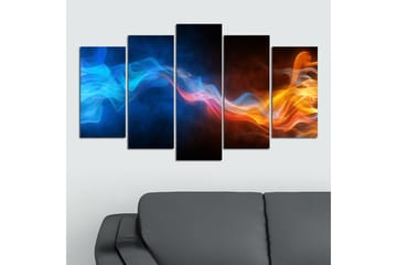 Dekorativ MDF-målning 5 Delar - Flerfärgad - Inredning - Tavlor & posters - Canvastavla