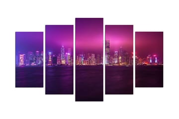 Dekorativ MDF-målning 5 Delar - Flerfärgad - Inredning - Tavlor & posters - Canvastavla