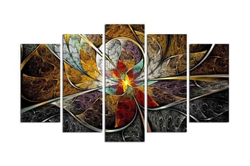 Dekorativ MDF-målning 5 Delar - Flerfärgad - Inredning - Tavlor & posters - Canvastavla