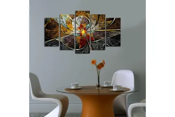 Dekorativ MDF-målning 5 Delar - Flerfärgad - Inredning - Tavlor & posters - Canvastavla