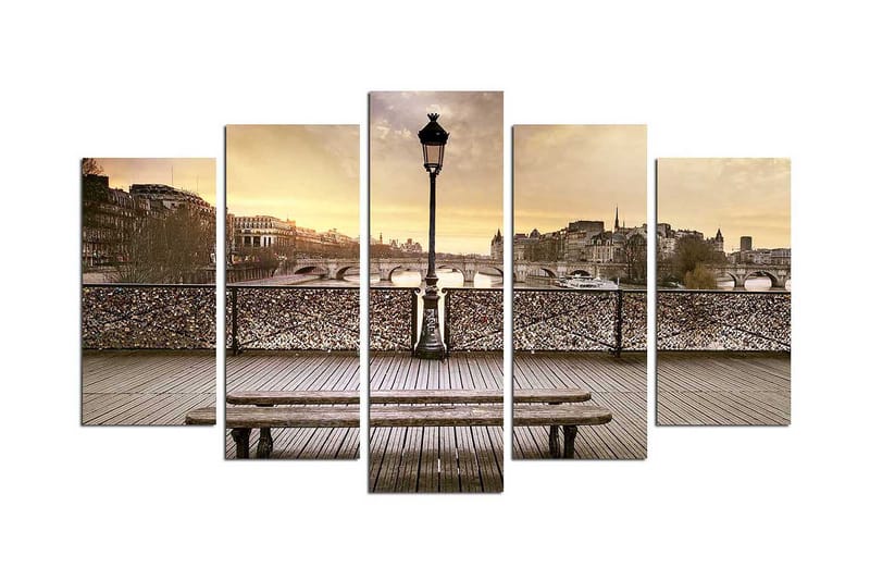 Dekorativ MDF-målning 5 Delar - Flerfärgad - Inredning - Tavlor & posters - Canvastavla