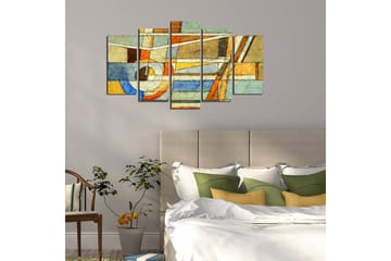 Dekorativ MDF-målning 5 Delar - Flerfärgad - Inredning - Tavlor & posters - Canvastavla