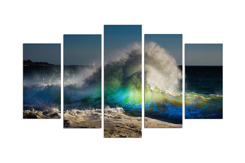 Dekorativ MDF-målning 5 Delar - Flerfärgad - Inredning - Tavlor & posters - Canvastavla