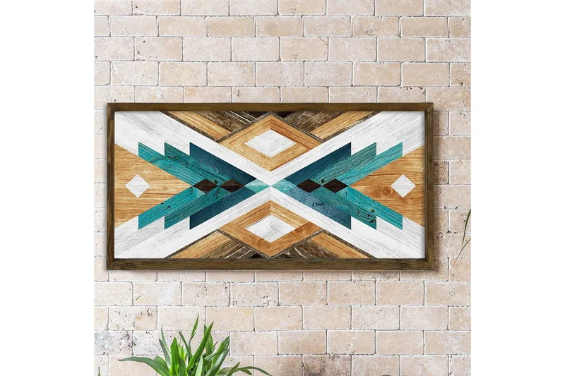 Dekorativ MDF-målning - Flerfärgad - Inredning - Tavlor & posters - Canvastavla