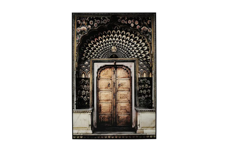 Gul Dörr Tavla, 80x120 cm Flerfärgad