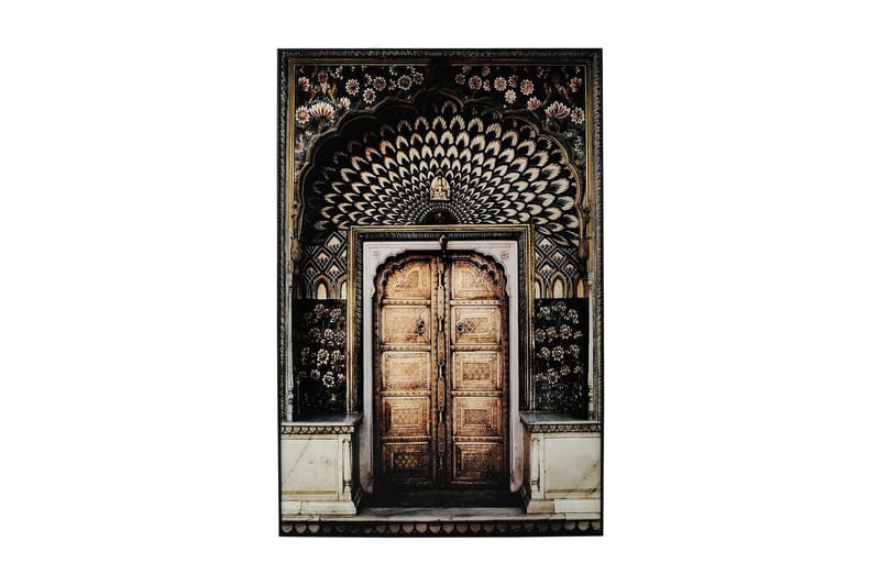 Gul Dörr Tavla, 80x120 cm Flerfärgad