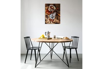 Liten Canvastavla 30x40 cm - Kaffe- och chokladkomposition med rostade kaffebönor - Brun / Beige / Svart - Inredning - Tavlor & posters - Canvastavla
