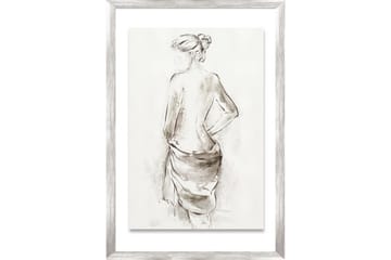 Målning med ram Kvinna med scarf - Inredning - Tavlor & posters - Canvastavla