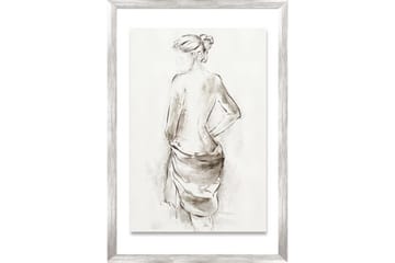 Målning med ram Kvinna med scarf - Inredning - Tavlor & posters - Canvastavla