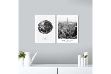 MDF-målning Dekorativ 2 Delar - Flerfärgad - Inredning - Tavlor & posters - Canvastavla
