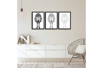 MDF-målning Dekorativ 3 Delar - Flerfärgad - Inredning - Tavlor & posters - Canvastavla