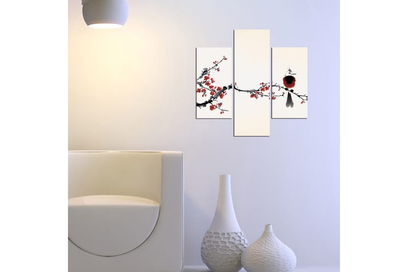 MDF-målning Dekorativ 3 Delar - Flerfärgad - Inredning - Tavlor & posters - Canvastavla