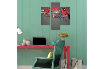 MDF-målning Dekorativ 3 Delar - Flerfärgad - Inredning - Tavlor & posters - Canvastavla