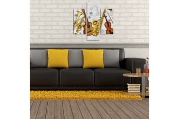 MDF-målning Dekorativ 3 Delar - Flerfärgad - Inredning - Tavlor & posters - Canvastavla