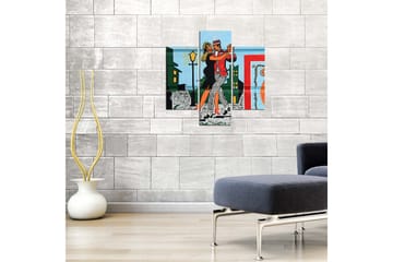 MDF-målning Dekorativ 3 Delar - Flerfärgad - Inredning - Tavlor & posters - Canvastavla