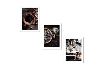MDF-målning Dekorativ 3 Delar - Flerfärgad - Inredning - Tavlor & posters - Canvastavla