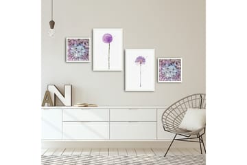 MDF-målning Dekorativ 4 Delar - Flerfärgad - Inredning - Tavlor & posters - Canvastavla