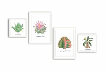 MDF-målning Dekorativ 4 Delar - Flerfärgad - Inredning - Tavlor & posters - Canvastavla