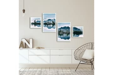 MDF-målning Dekorativ 4 Delar - Flerfärgad - Inredning - Tavlor & posters - Canvastavla