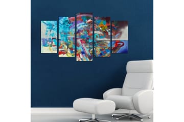 MDF-målning Dekorativ 5 Delar - Flerfärgad - Inredning - Tavlor & posters - Canvastavla