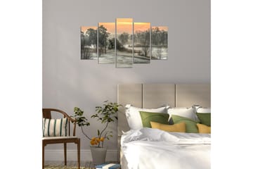 MDF-målning Dekorativ 5 Delar - Flerfärgad - Inredning - Tavlor & posters - Canvastavla
