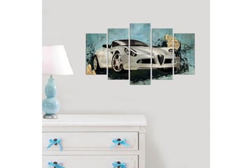 MDF-målning Dekorativ 5 Delar - Flerfärgad - Inredning - Tavlor & posters - Canvastavla
