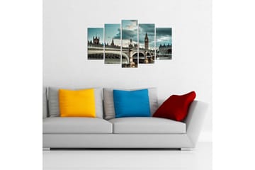 MDF-målning Dekorativ 5 Delar - Flerfärgad - Inredning - Tavlor & posters - Canvastavla