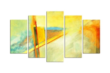 MDF-målning Dekorativ 5 Delar - Flerfärgad - Inredning - Tavlor & posters - Canvastavla