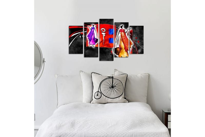 MDF-målning Dekorativ 5 Delar - Flerfärgad - Inredning - Tavlor & posters - Canvastavla