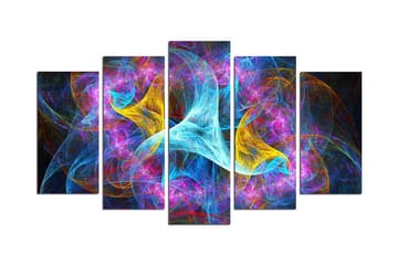 MDF-målning Dekorativ 5 Delar - Flerfärgad - Inredning - Tavlor & posters - Canvastavla