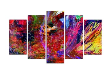 MDF-målning Dekorativ 5 Delar - Flerfärgad - Inredning - Tavlor & posters - Canvastavla