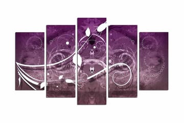 MDF-målning Dekorativ 5 Delar - Flerfärgad - Inredning - Tavlor & posters - Canvastavla