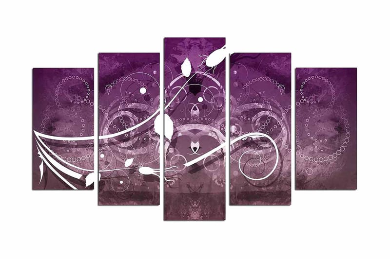 MDF-målning Dekorativ 5 Delar - Flerfärgad - Inredning - Tavlor & posters - Canvastavla