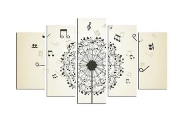 MDF-målning Dekorativ 5 Delar - Flerfärgad - Inredning - Tavlor & posters - Canvastavla
