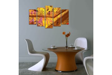 MDF-målning Dekorativ 5 Delar - Flerfärgad - Inredning - Tavlor & posters - Canvastavla