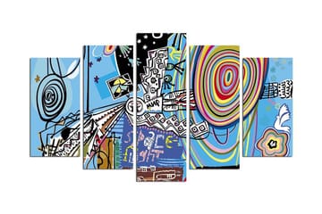 MDF-målning Dekorativ 5 Delar - Flerfärgad - Inredning - Tavlor & posters - Canvastavla