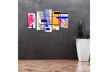 MDF-målning Dekorativ 5 Delar - Flerfärgad - Inredning - Tavlor & posters - Canvastavla