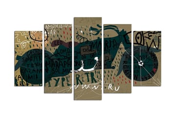 MDF-målning Dekorativ 5 Delar - Flerfärgad - Inredning - Tavlor & posters - Canvastavla
