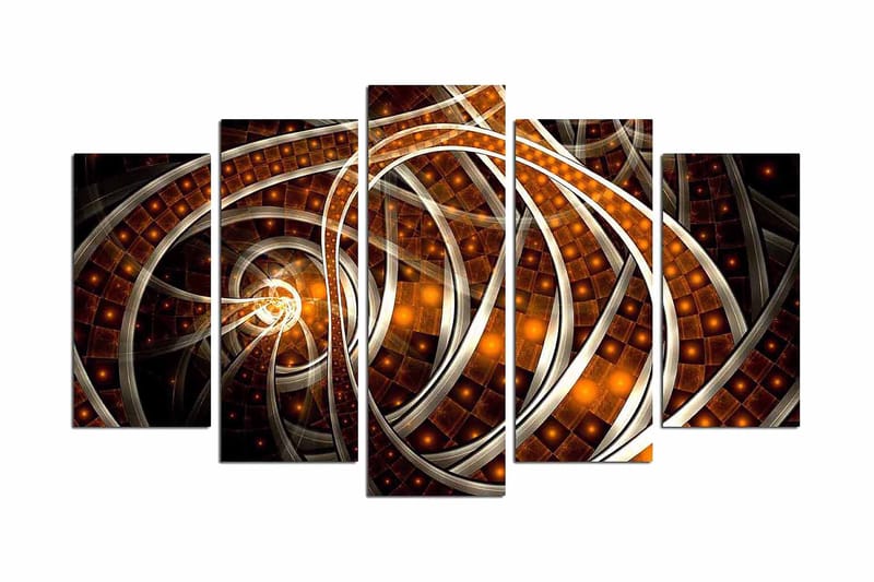 MDF-målning Dekorativ 5 Delar - Flerfärgad - Inredning - Tavlor & posters - Canvastavla