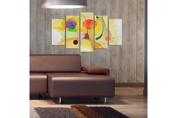 MDF-målning Dekorativ 5 Delar - Flerfärgad - Inredning - Tavlor & posters - Canvastavla