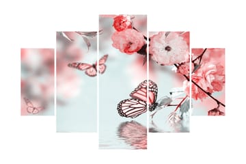 MDF-målning Dekorativ 5 Delar - Flerfärgad - Inredning - Tavlor & posters - Canvastavla