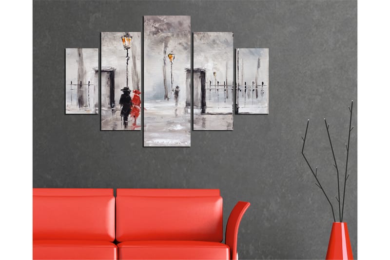 MDF-målning Dekorativ 5 Delar - Flerfärgad - Inredning - Tavlor & posters - Canvastavla