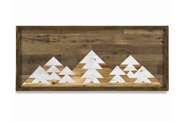 MDF-målning Dekorativ - Brun/Vit - Inredning - Tavlor & posters - Canvastavla