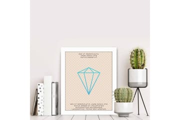 MDF-målning Dekorativ - Flerfärgad - Inredning - Tavlor & posters - Canvastavla