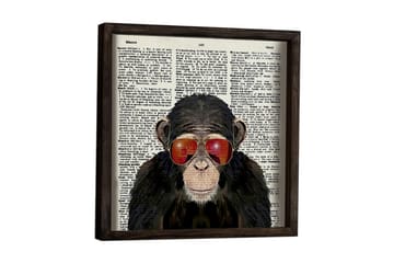 MDF-målning Dekorativ - Röd/Grå/Brun/Vit/Svart - Inredning - Tavlor & posters - Canvastavla