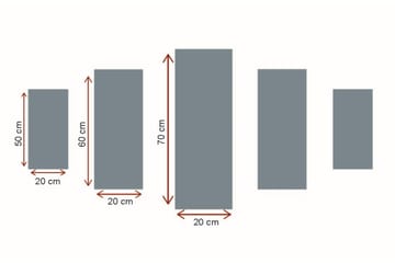 Stor Canvastavla i 5 delar 105x70 cm - Lila blomsterhäng av wisteria - Lila / Grön / Svart - Inredning - Tavlor & posters - Canvastavla
