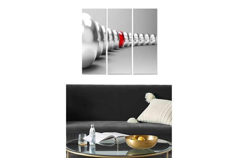 Tavla 3-pack Flerfärgad, 20x50 cm